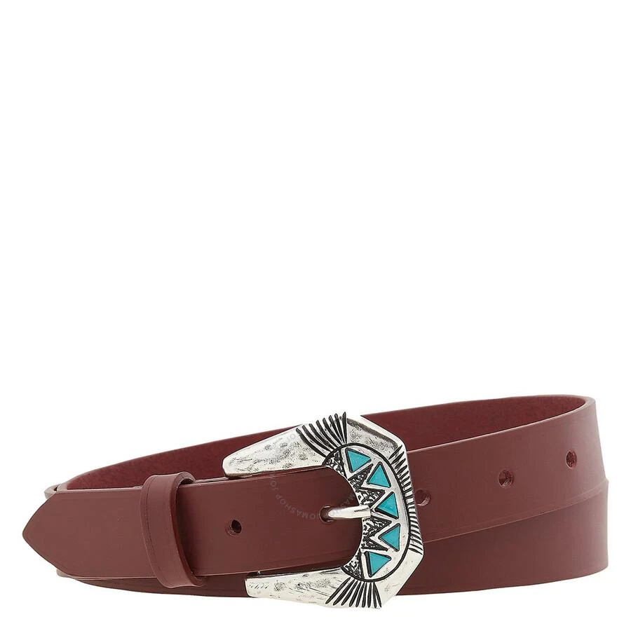 MAISON BOINET Fancy Buckle Smooth Leather Belt 1