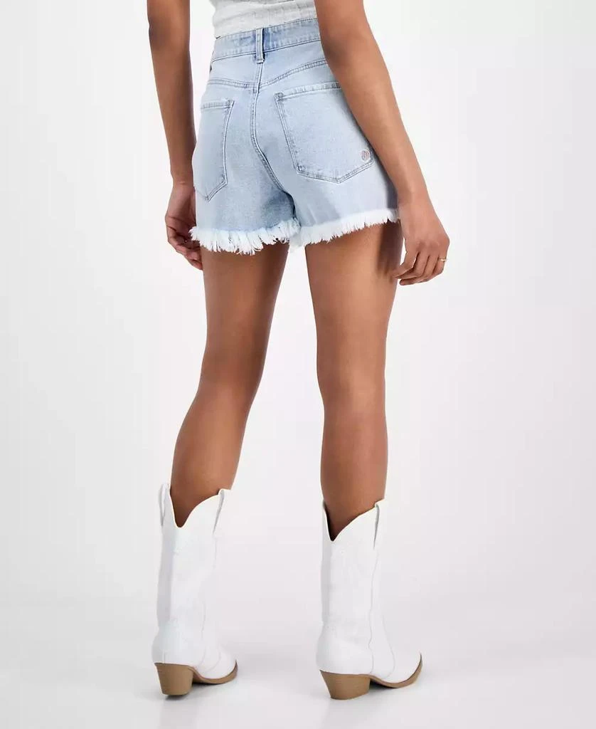 Indigo Rein Juniors' Cherry Embroidered Denim Shorts 4