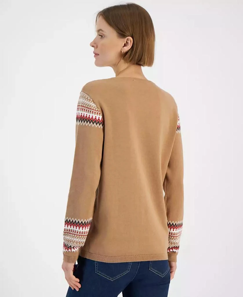 Tommy Hilfiger Women's Fair Isle V-Neck Sweater 2