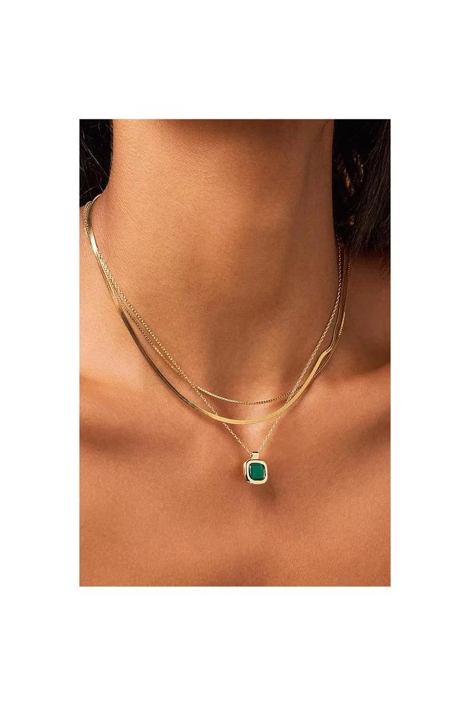 Ana Luisa Ana Luisa Clara Green Onyx Pendant 2