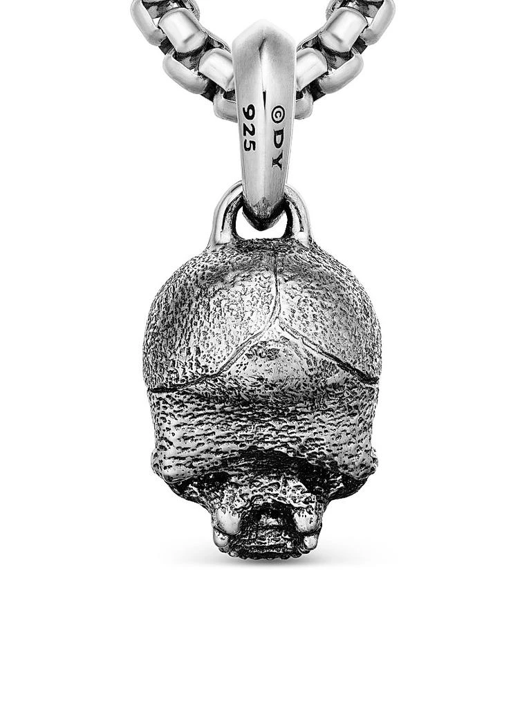David Yurman Sterling Silver Waves Skull Amulet 6