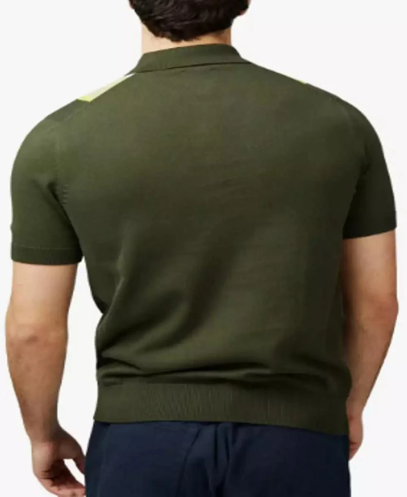 Ben Sherman Men's Regular-Fit Sweater-Knit Stripe Polo Shirt 2