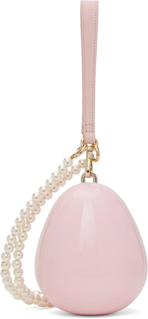 Heart faux pearl-embellished clutch – On Sale Now with Up to