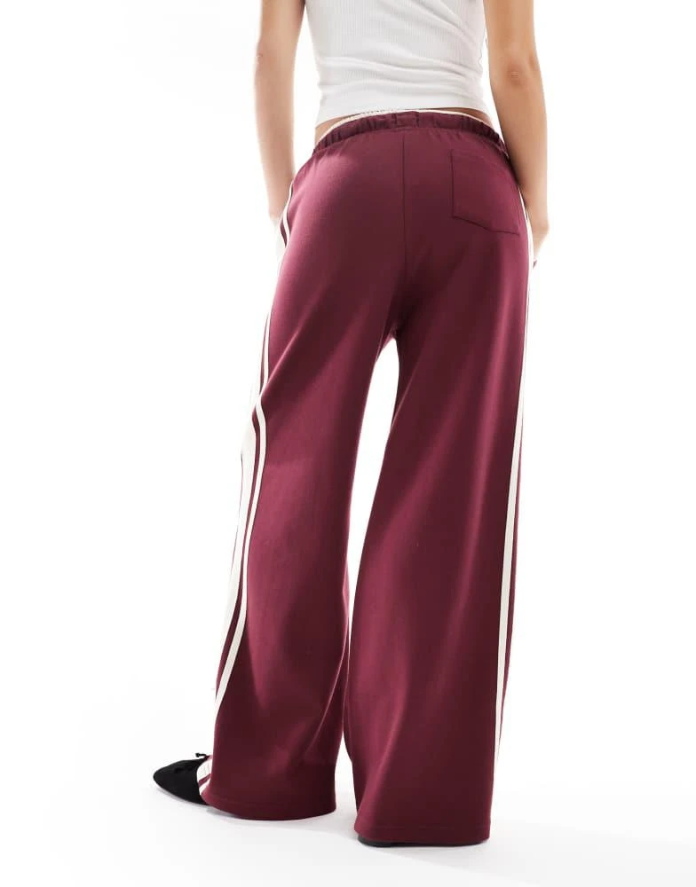 Cotton On Cotton On classic fleece wide leg sweatpant in sour cherry 4