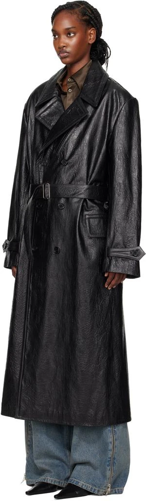 LU'U DAN Black Jiman Leather Coat 4