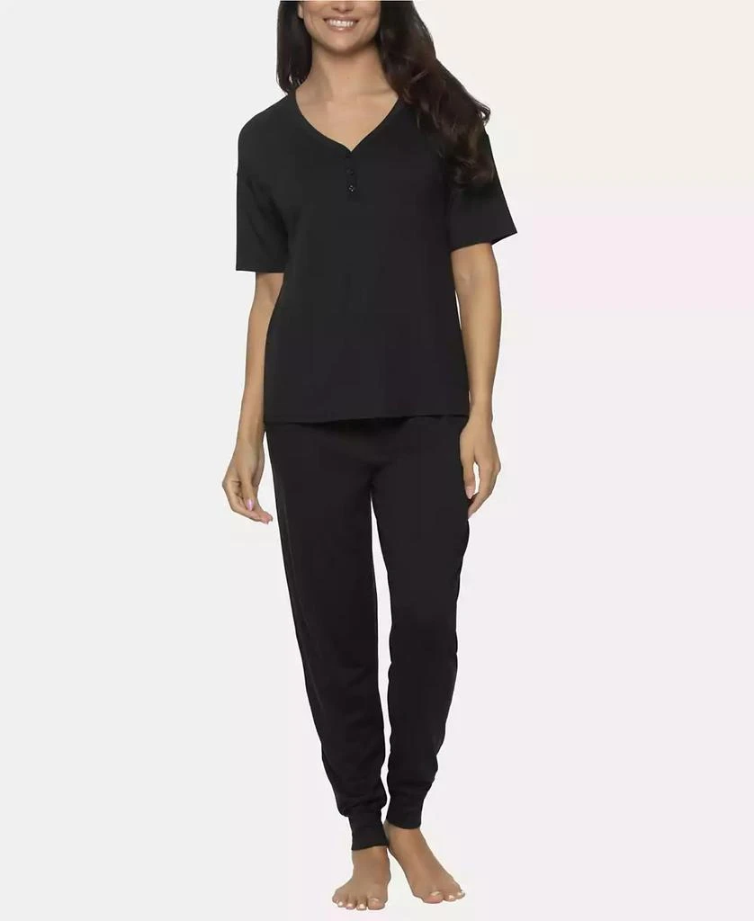 Felina Women's Jessie 2 Pc. Jersey Knit Lounge Set 1