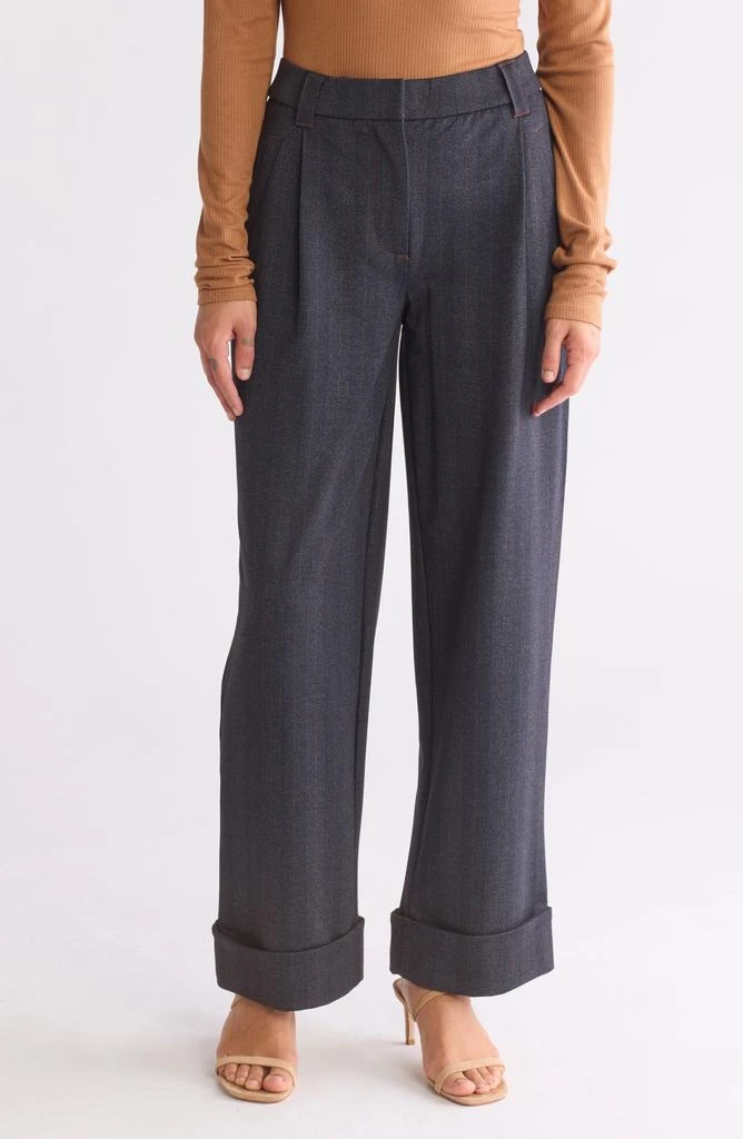 Democracy Pleated Wide Leg Trousers 1