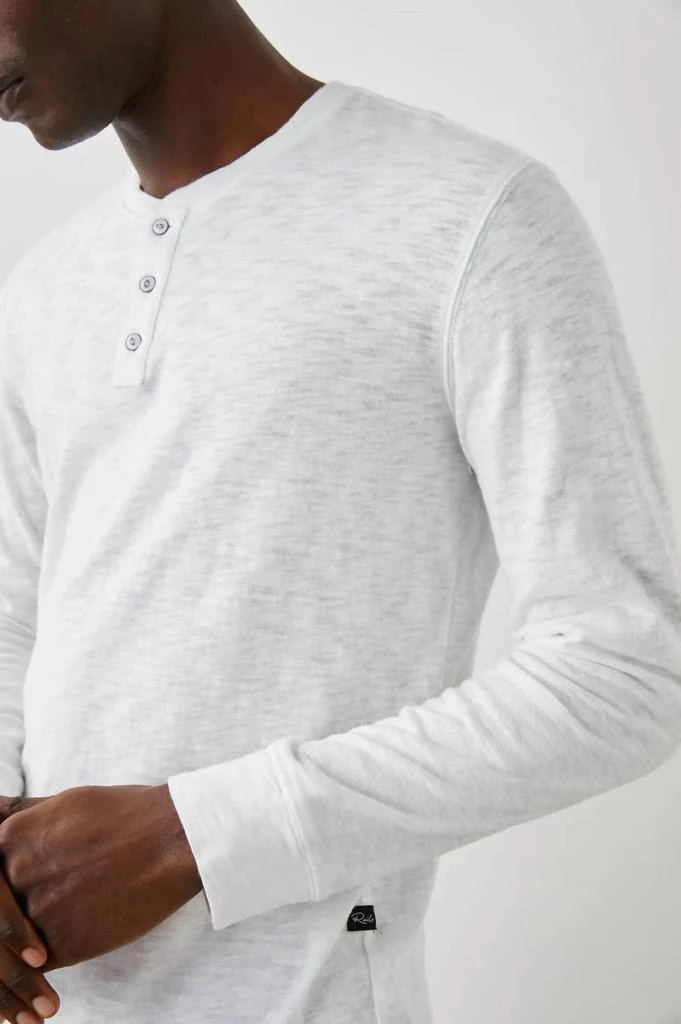 Rails Skhi Henley Shirt In White 3