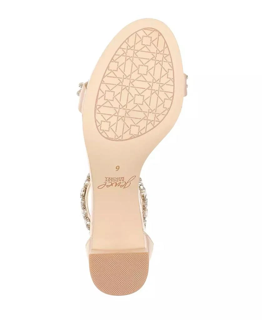 Badgley Mischka Women's Bronwen Block Heel Evening Sandals 5