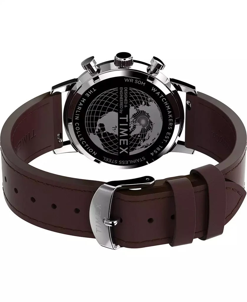 Timex Men
s Chronograph Brown Leather Watch, 40mm 5