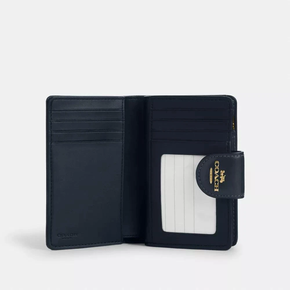 Coach Medium Corner Zip Wallet In Signature Jacquard 2