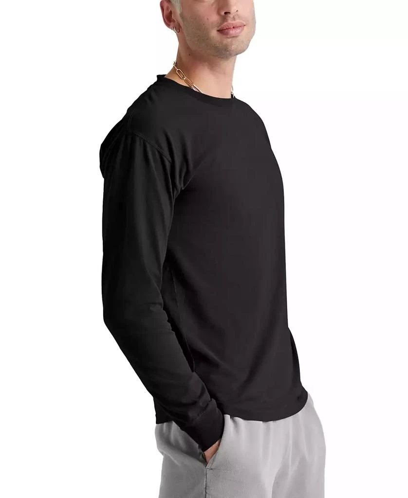 Hanes Unisex Garment Dyed Long Sleeve Cotton T-Shirt 4