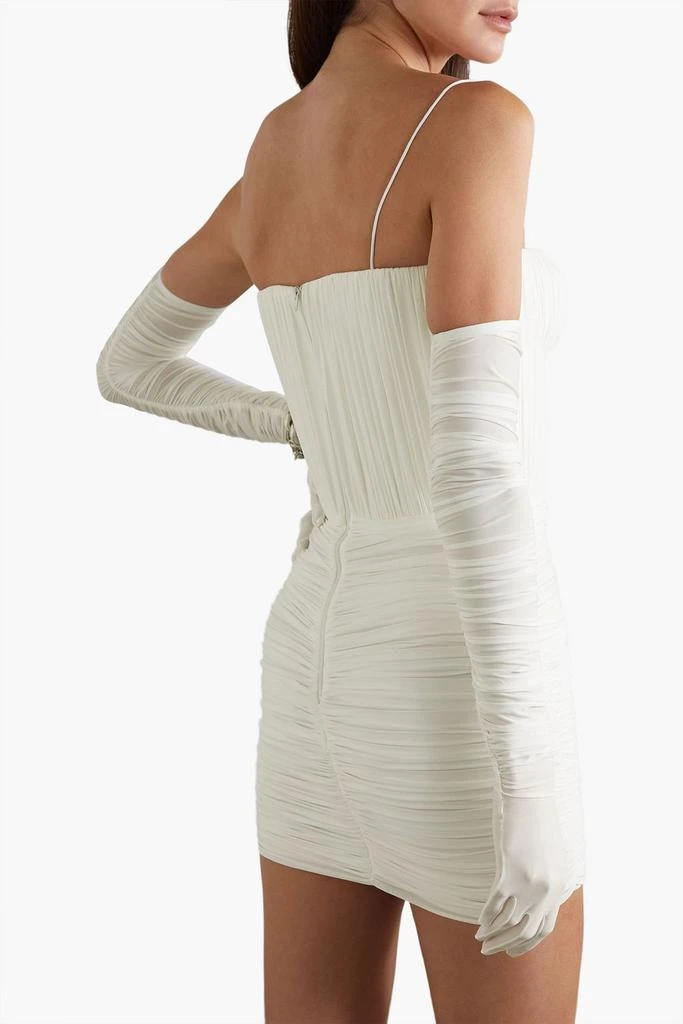 Alex Perry Paige cold-shoulder ruched stretch-jersey mini dress 3