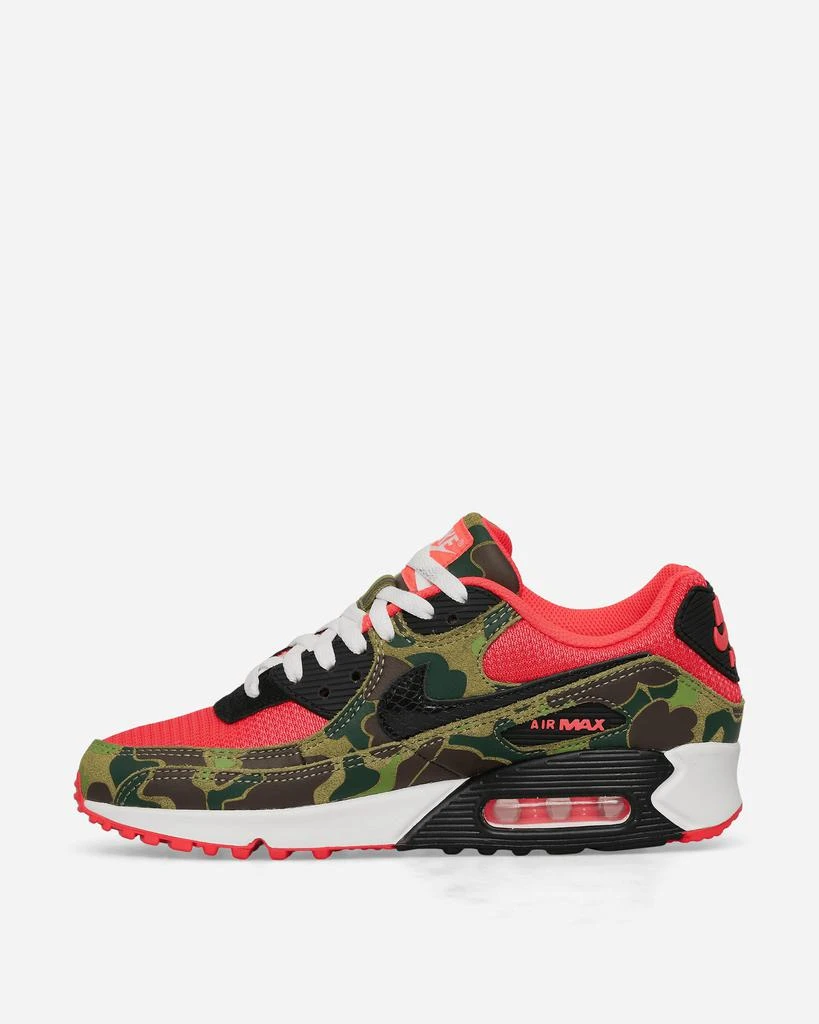 NIKE Air Max 90 Sneakers Dark Sage / Solar Red 3