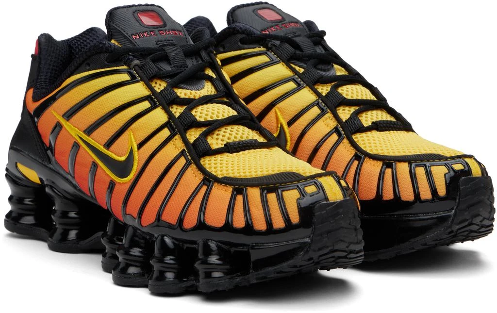 NIKE Orange & Black Shox TL Sneakers 4