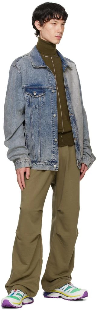 MM6 Green Tucked Sweatpants 4