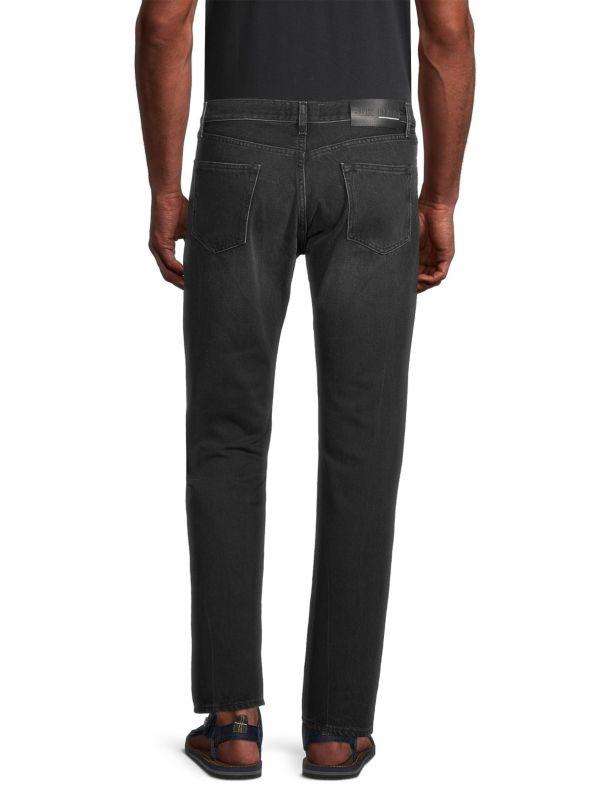 BLK DNM Fading Slim Straight-Leg Stretch Jeans