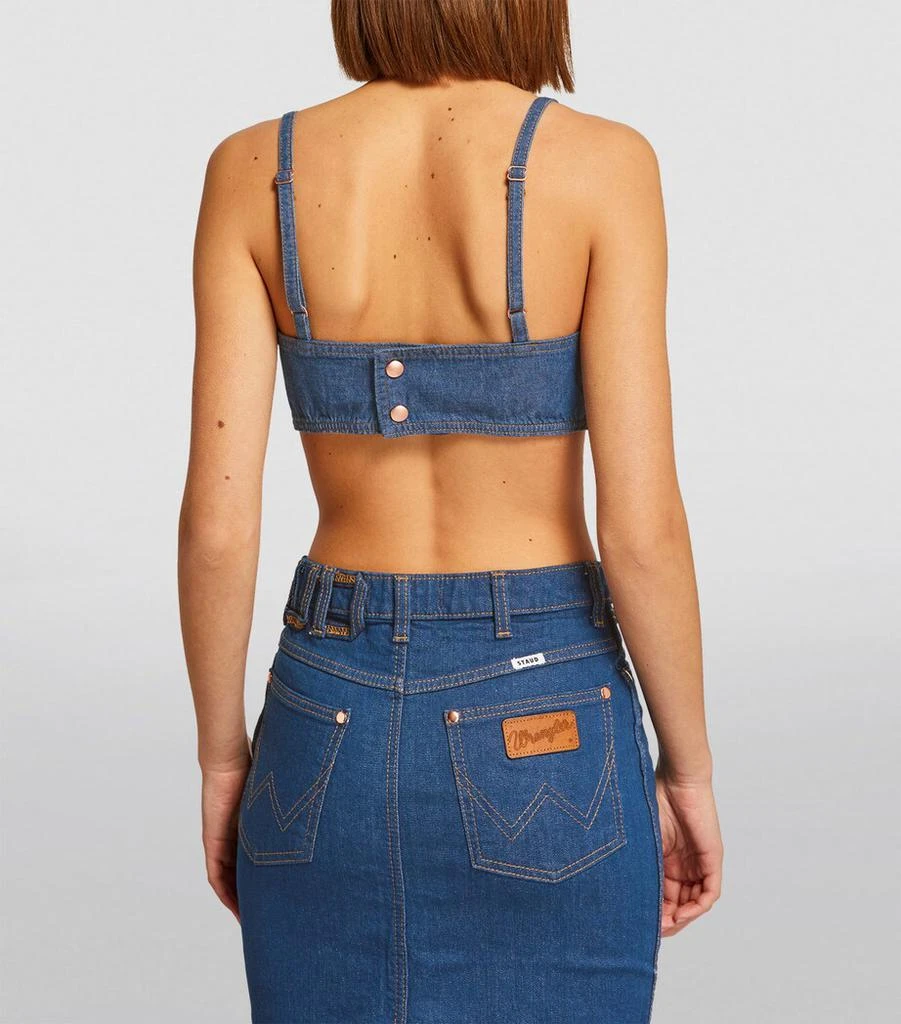 Staud x Wrangler Denim Bra Top 4