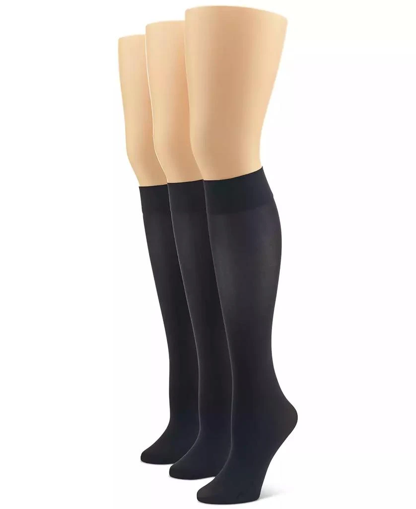 Hue Women
s 3-Pk. Soft Opaque Knee-High Socks 1