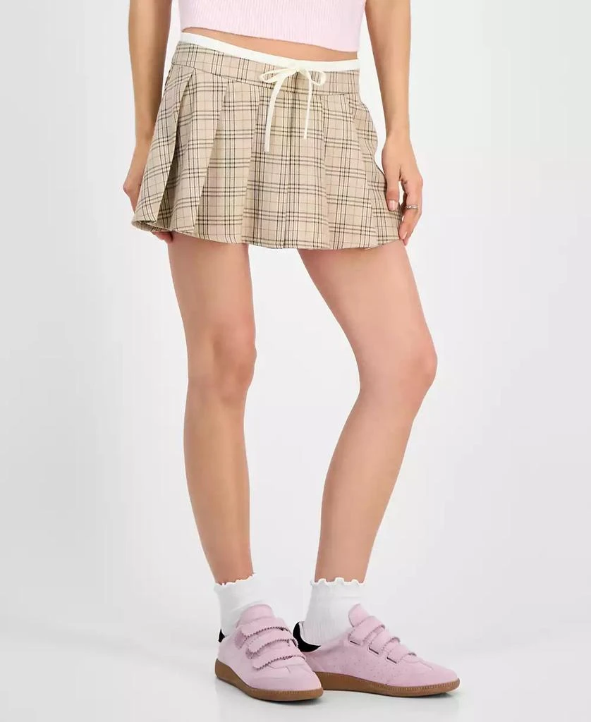 Celebrity Pink Juniors' Plaid Pleated Skort 3