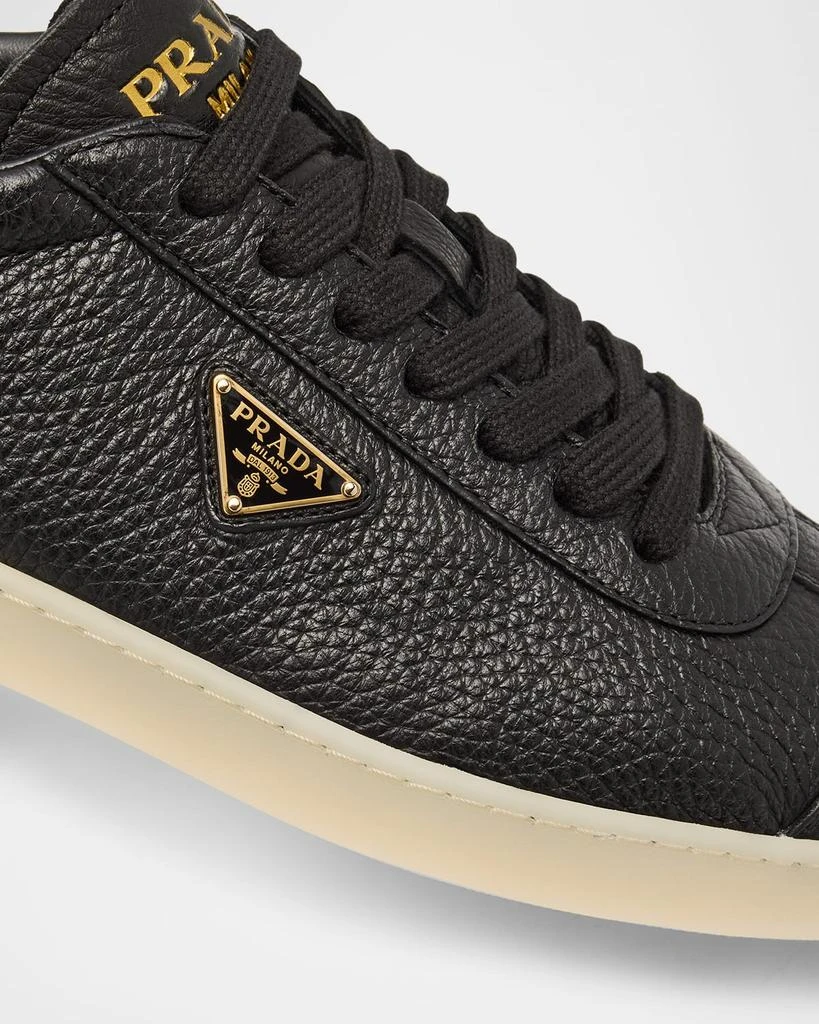 Prada Men's Lane Deerskin Low-Top Sneakers 6