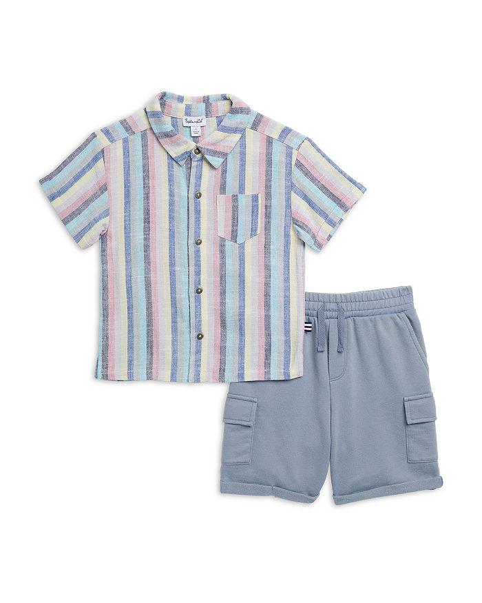 Splendid Boys' Santa Monica Button Front Shirt & Shorts Set - Little Kid, Big Kid