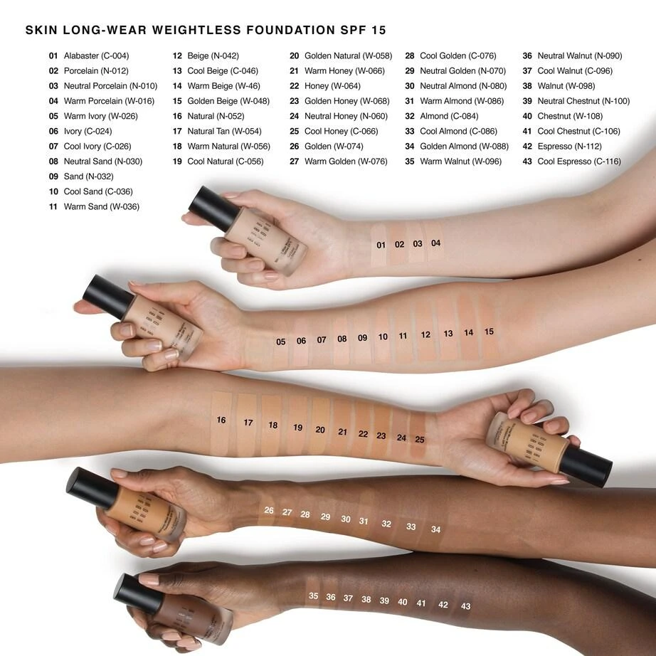 Bobbi Brown Skin Long-Wear Weightless Foundation SPF 15 3