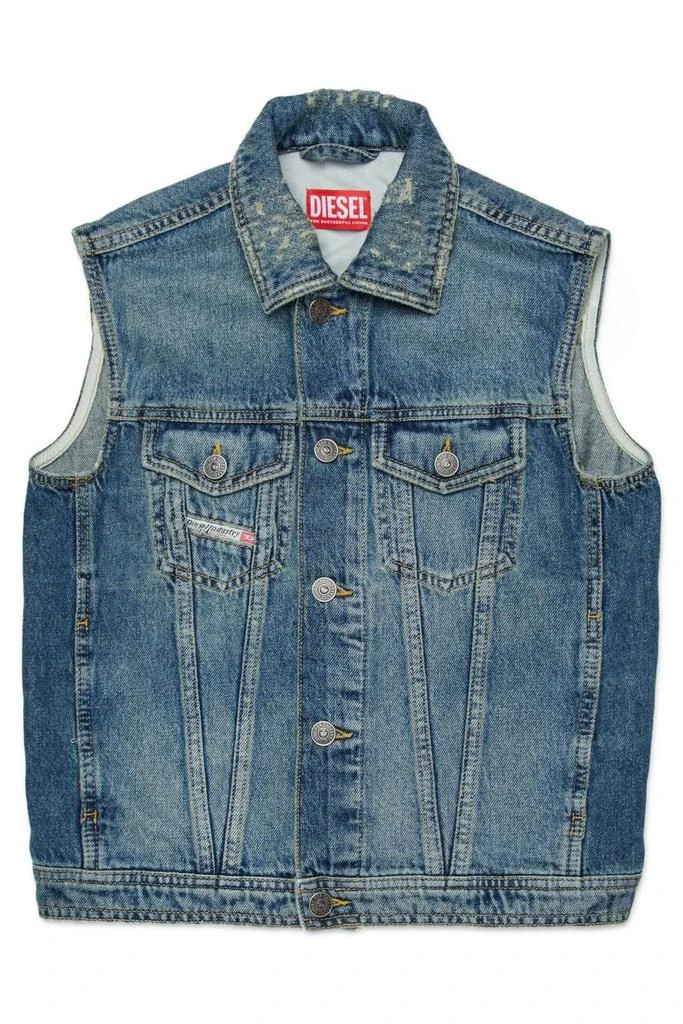Diesel Diesel Kids Sleeveless Denim Jacket