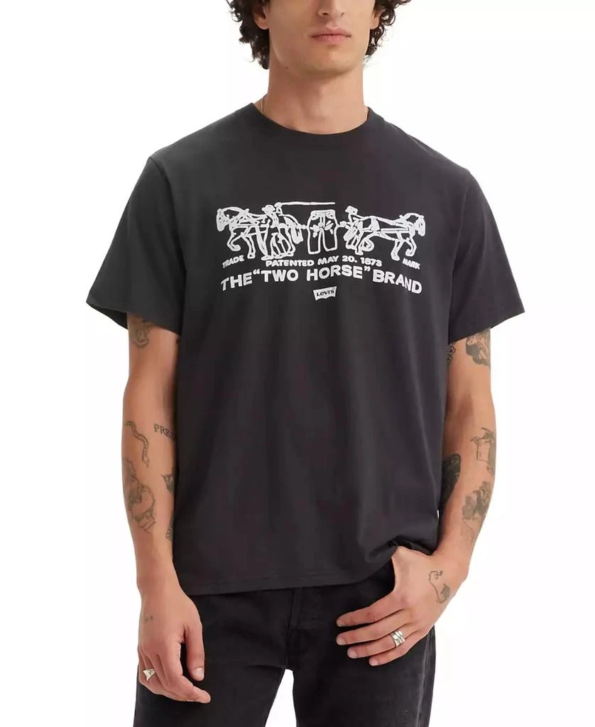 Levi's Men's Relaxed Fit Short Sleeve Crewneck Logo Graphic T-Shirt 1