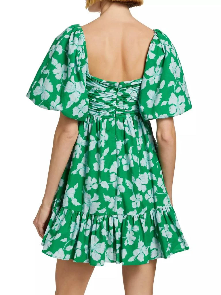 AMUR Martine Floral Puff-Sleeve Minidress 5