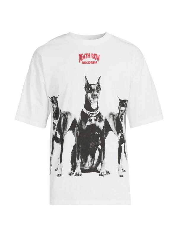 Death Row Records Doberman Dog Print Tee 3