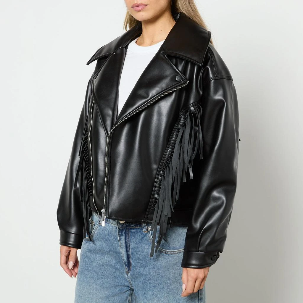 House Of Sunny House of Sunny Athena Faux Leather Biker Jacket 1