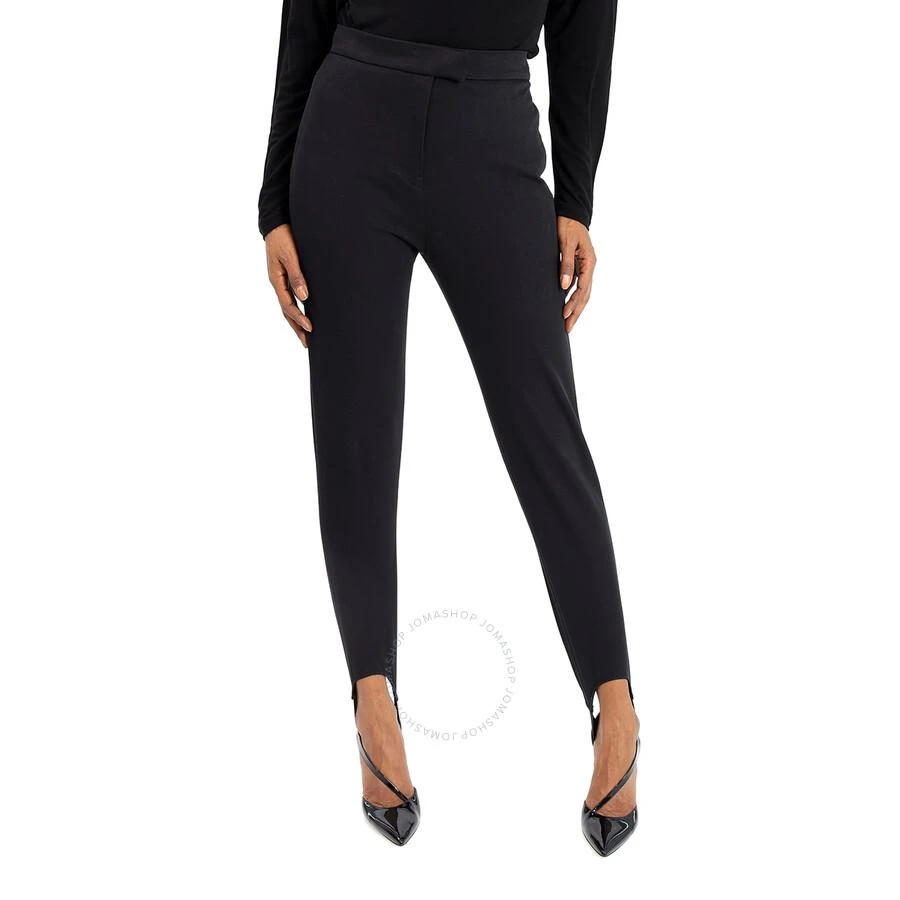 Burberry Black Cotton-blend High-waist Tailored Jodhpur Trousers 1