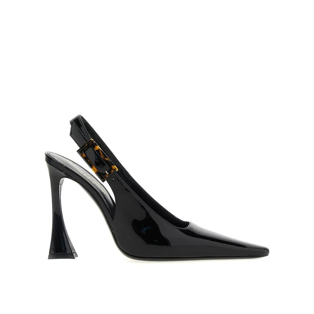 La Sélection Créateurs Escarpins Saint Laurent 'Dune' Leather Slingback - Black - Femme 1
