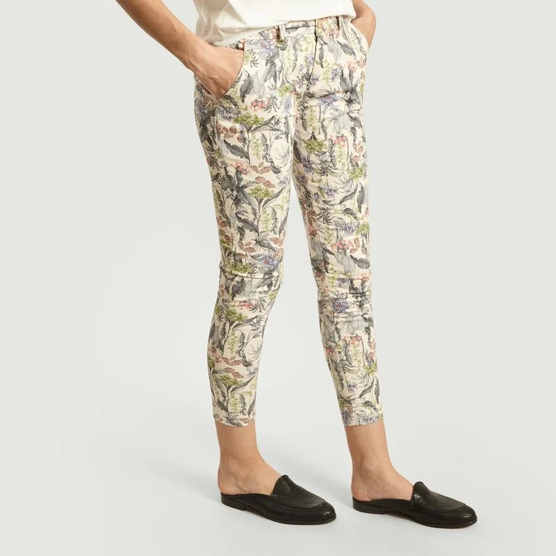 Reiko Sandy Floral Print 7/8 Length Trousers Tropical Skin REIKO 2