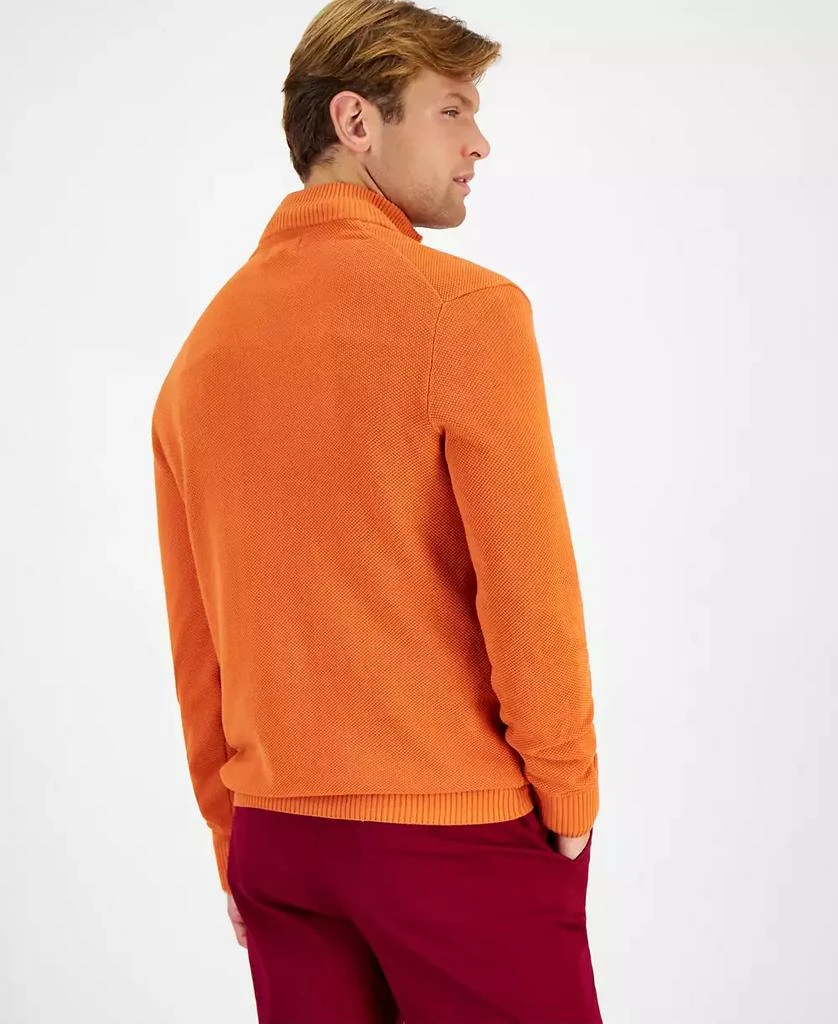 Club Room Men's Quarter-Zip Textured Cotton Sweater, Created for Macy's 2