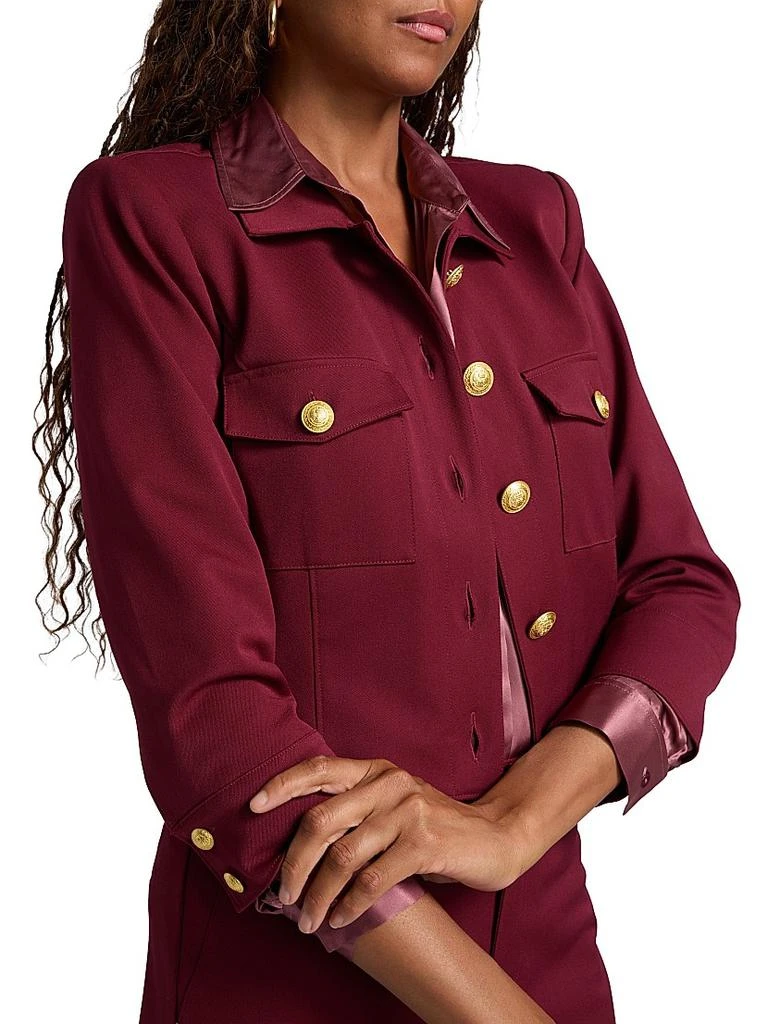 L'Agence Kumi Twill Crop Jacket 6