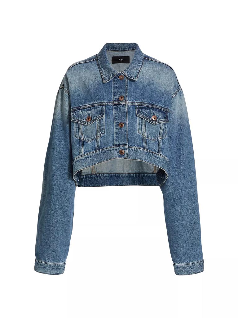 3x1 Gina Cropped Jean Jacket