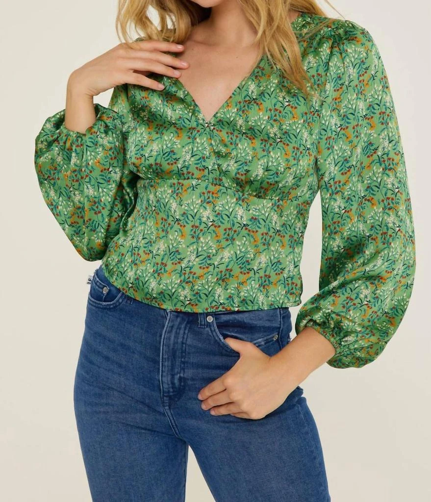 Lush V Neck Blouse 1