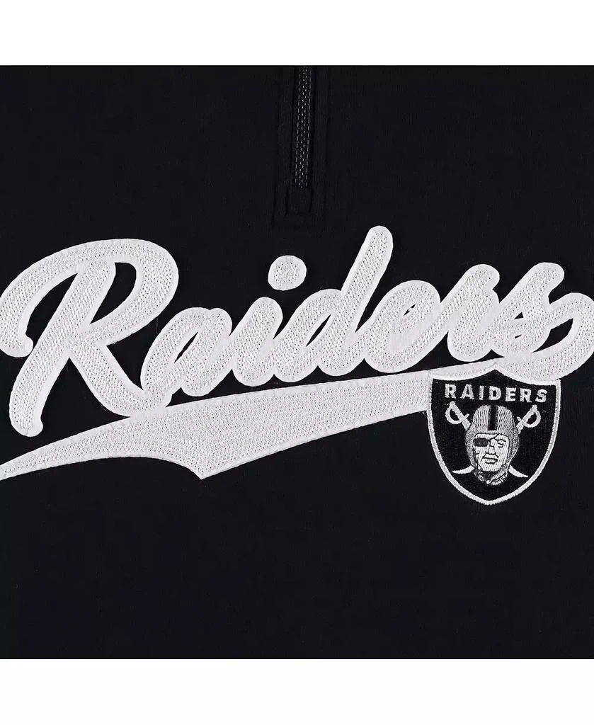Tommy Hilfiger Men
s Black, Silver Las Vegas Raiders Aiden Quarter-Zip Top 3