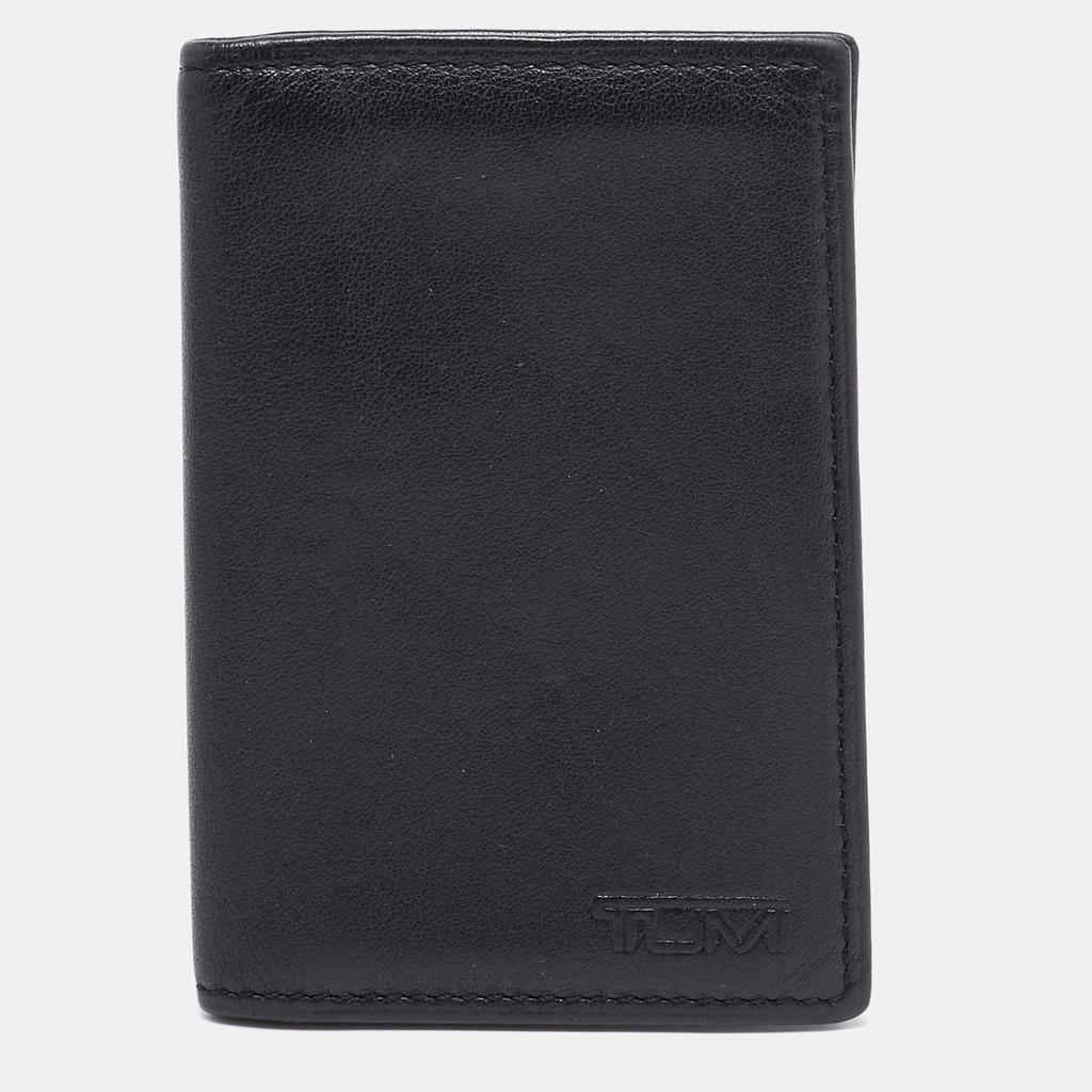 TUMI 二つ折り財布 ブラック レザー TUMI - 新品 トゥミ TUMI 2つ折り財布 アルファ ブラックの通販