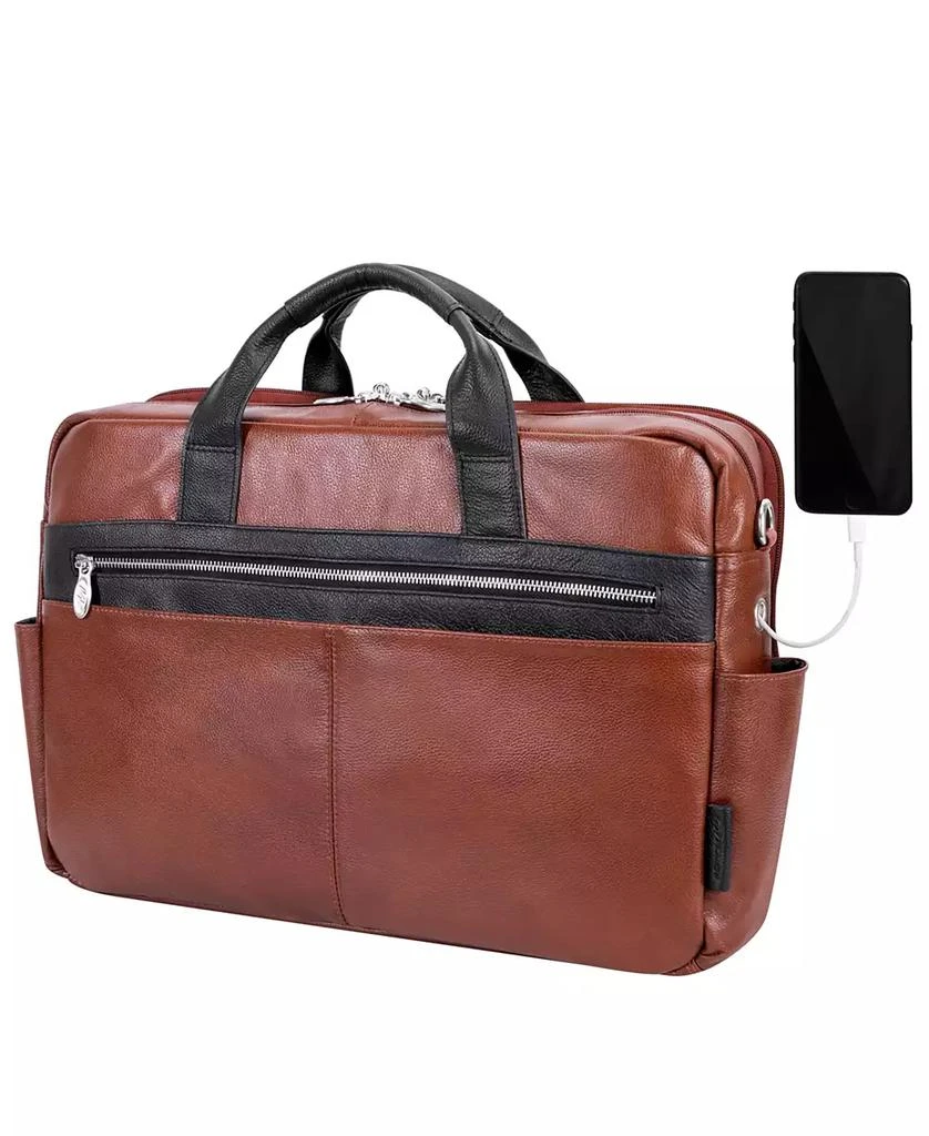 McKlein Southport 17" Dual-Compartment Laptop Tablet Briefcase 6