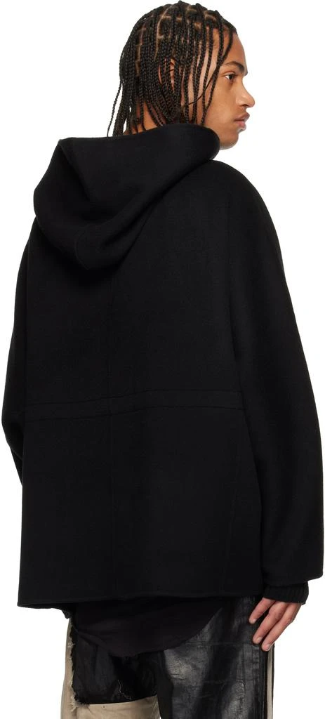 Rick Owens Black Concordians Cashmere Tunic Hoodie 3