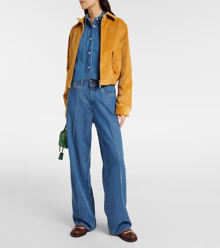 Miu Miu Mid-rise wide-leg jeans