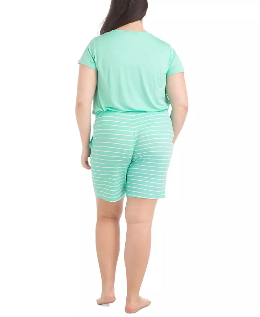 MUK LUKS Plus Size 2-Pc. Joyful Nautical Pajamas Set