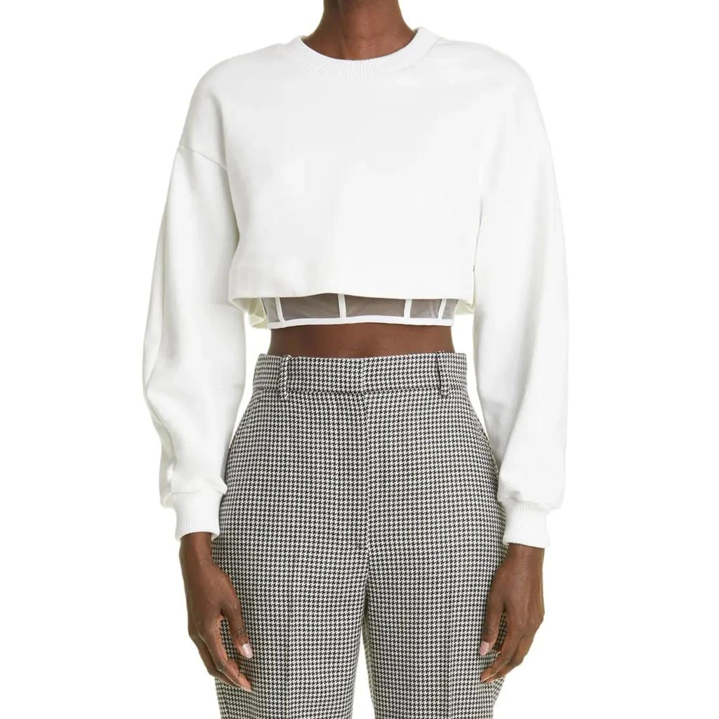 ALEXANDER MCQUEEN Alexander Mcqueen Cropped Corset Sweatshirt 2