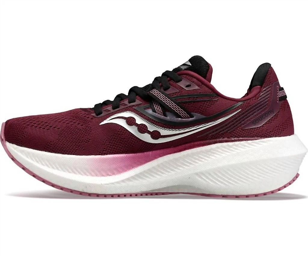 Saucony Women's Triumph 20 Running Shoes - D/wide Width In Sundown/rose 3