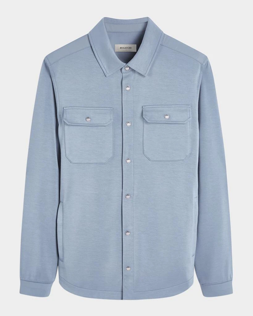 BUGATCHI Men's Soft Knit Shirt Jacket 1