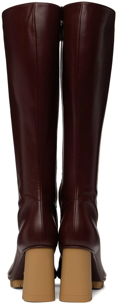Bottega Veneta Burgundy Shore Boots 2