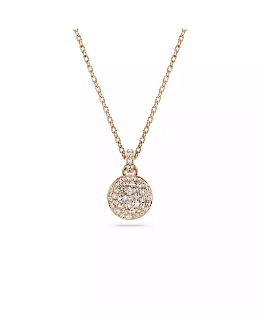 Swarovski White, Rhodium Plated or Gold-Tone or Rose-Gold Tone Meteora Pendant Necklace 1